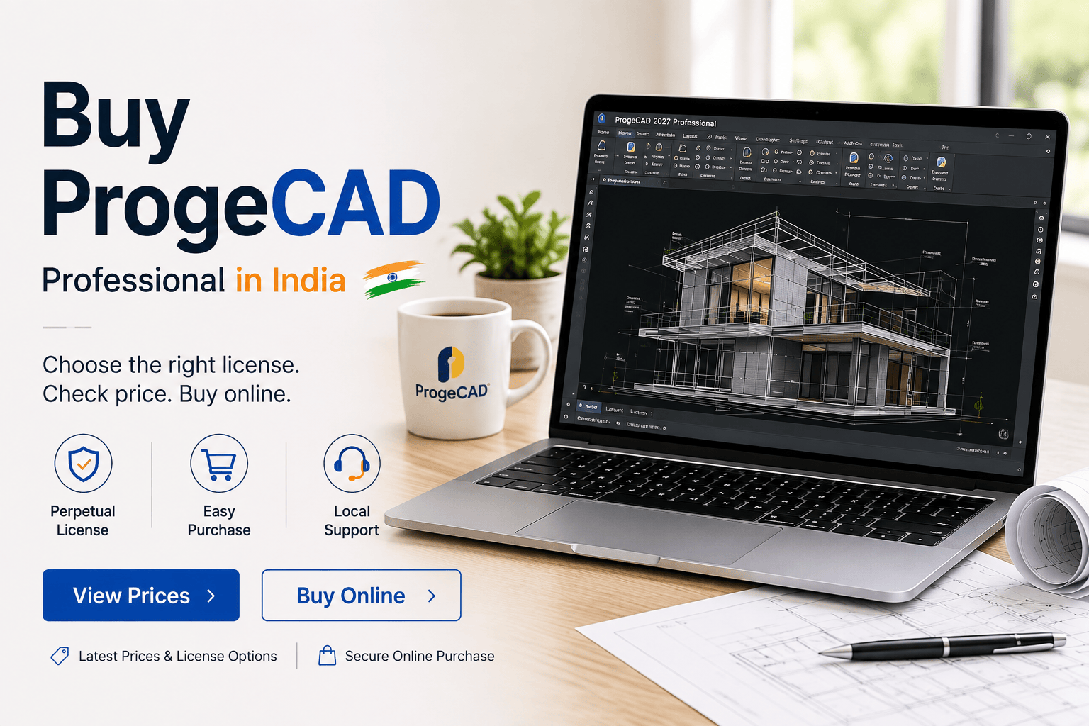 Buy ProgeCAD Professional in India – Price & License