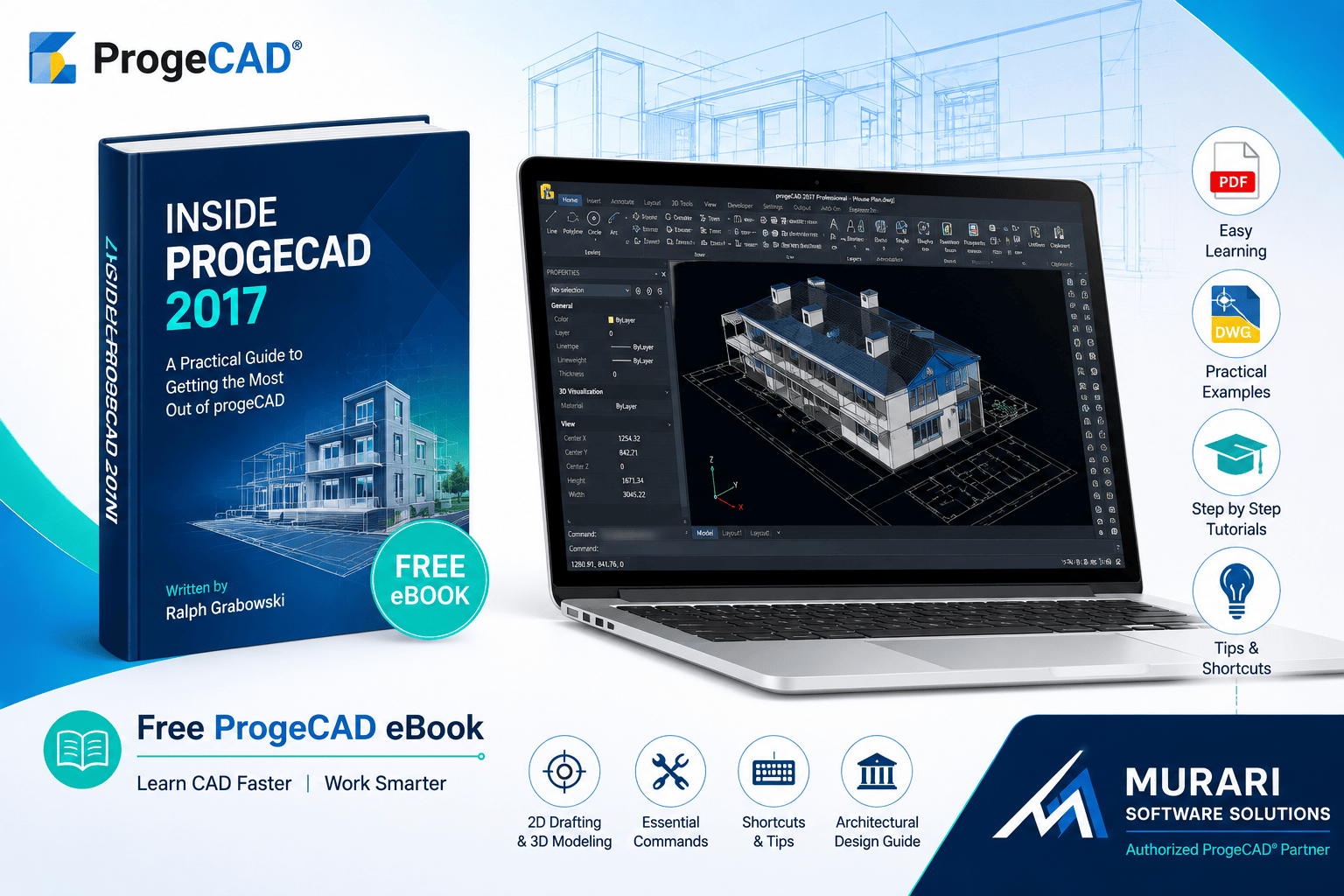 Free ProgeCAD eBook Download | Learn ProgeCAD Step by Step