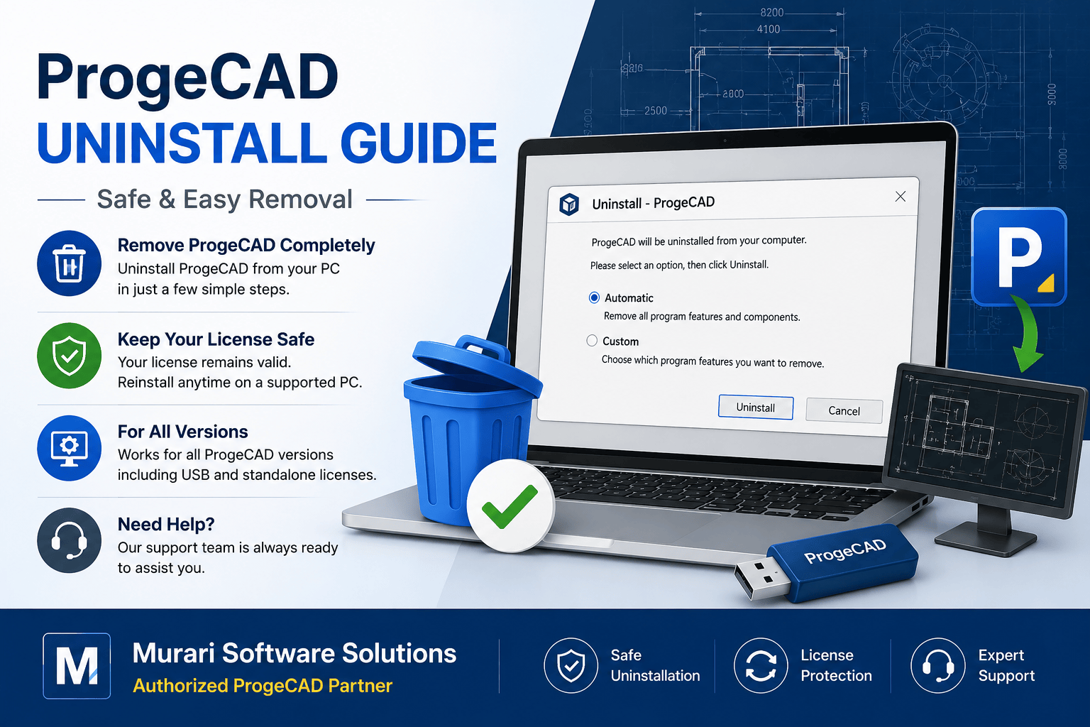 How to Uninstall ProgeCAD Safely (Complete Guide)