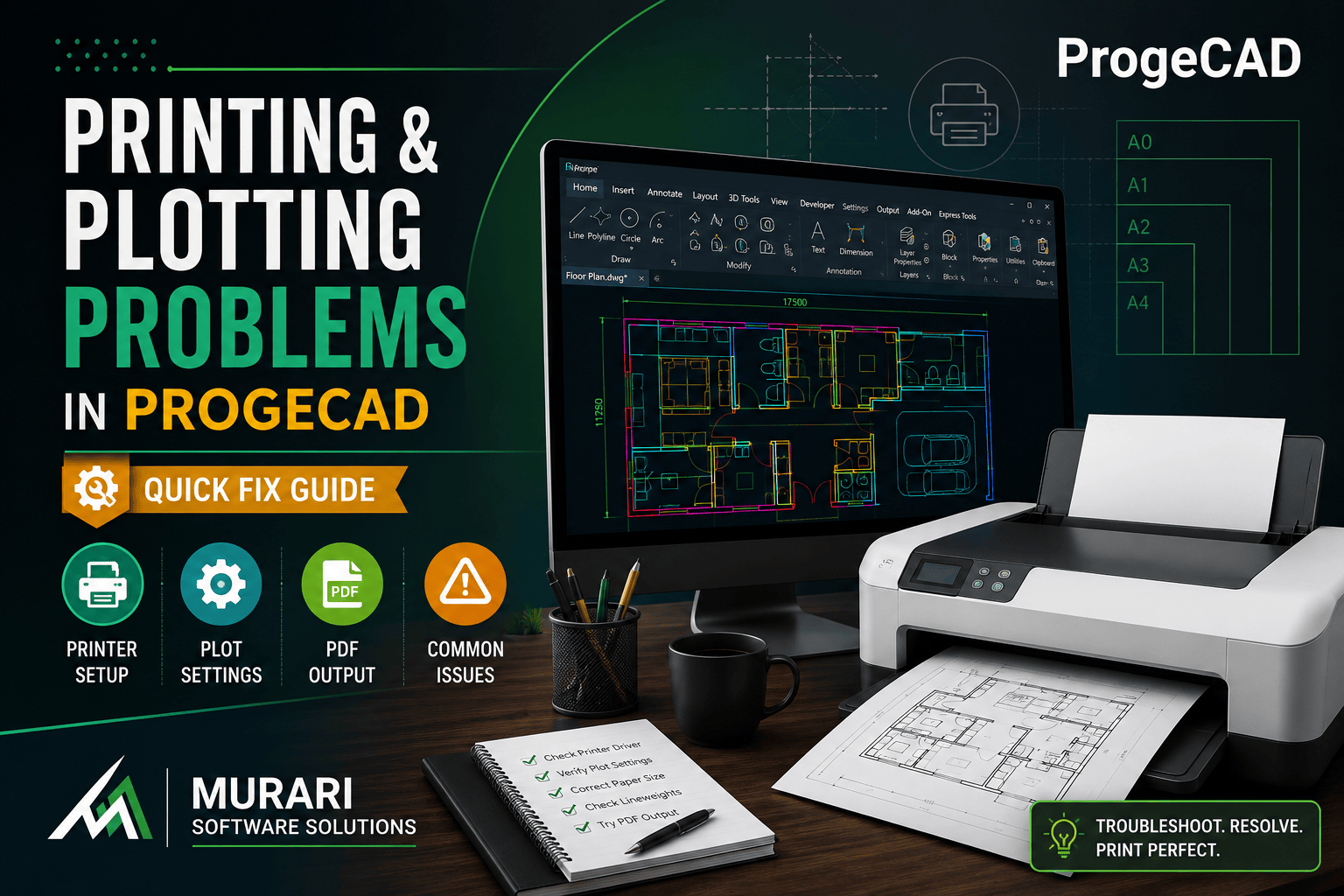 Printing and Plotting Problems in progeCAD – Common Issues & Solutions